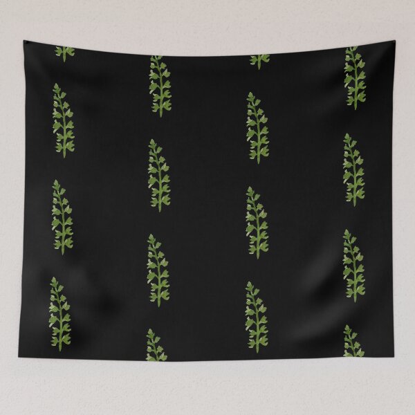 Item preview, Ilustración acuarela de patrón negro transparente de licencia verde designed and sold by Yana Mustafina | Boho Soulful Designs.
