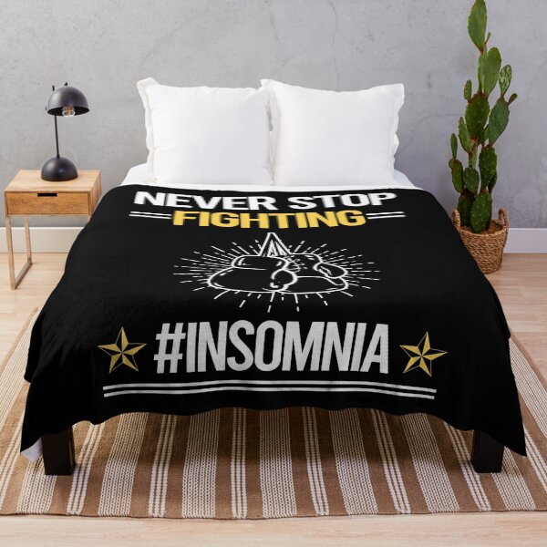 Item preview, Never Stop Fighting With Insomnia designed and sold by StoreHornedFace.