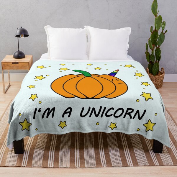 Item preview, I'M A UNICORN - Sweet Look With Stars (pumpkin) designed and sold by MonnemKefferdal.