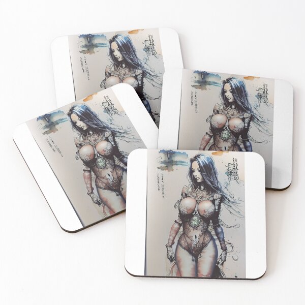 Item preview, Cyborg Beauty Original Sexy Erotic Ecchi Lingerie Pinup Female Model Pose Babe Hentaii Bikini Latex Lace Suit  designed and sold by Hot-as-hell.