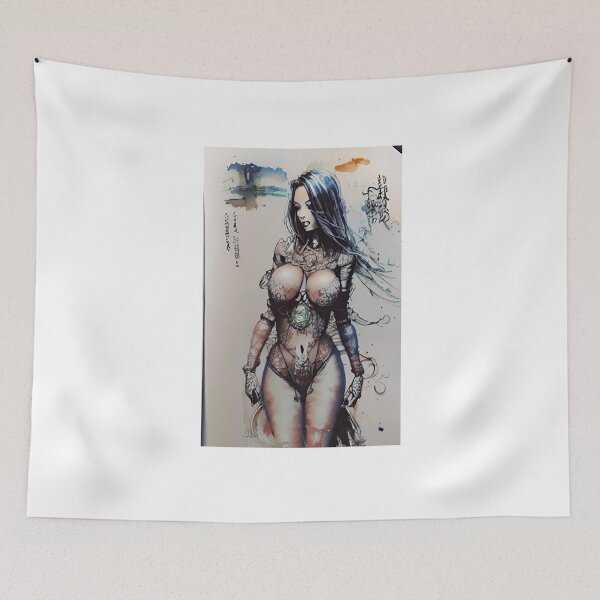 Item preview, Cyborg Beauty Original Sexy Erotic Ecchi Lingerie Pinup Female Model Pose Babe Hentaii Bikini Latex Lace Suit  designed and sold by Hot-as-hell.