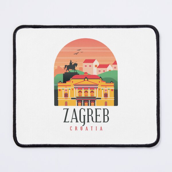 Item preview, ZAGREB CROATIA Skyline Shirt Design Gift present birthday christmas designed and sold by Timcito.