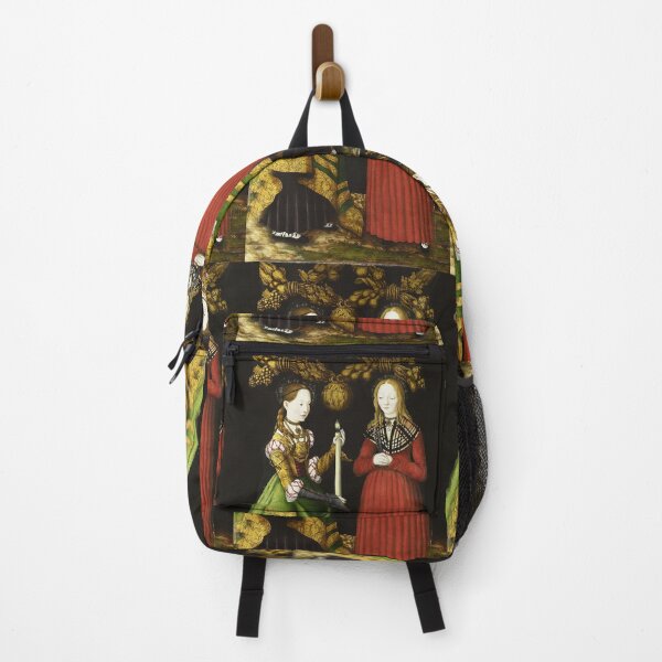 Item preview, Two medieval ladies vintage German Renaissance art designed and sold by Vintage Designs +.