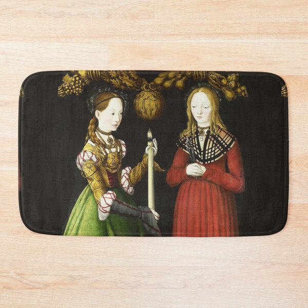 Item preview, Two medieval ladies vintage German Renaissance art designed and sold by Vintage Designs +.