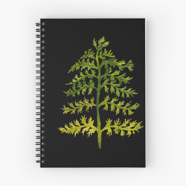 Item preview, Branches leave watercolor illustration on black background  designed and sold by Yana Mustafina | Boho Soulful Designs.