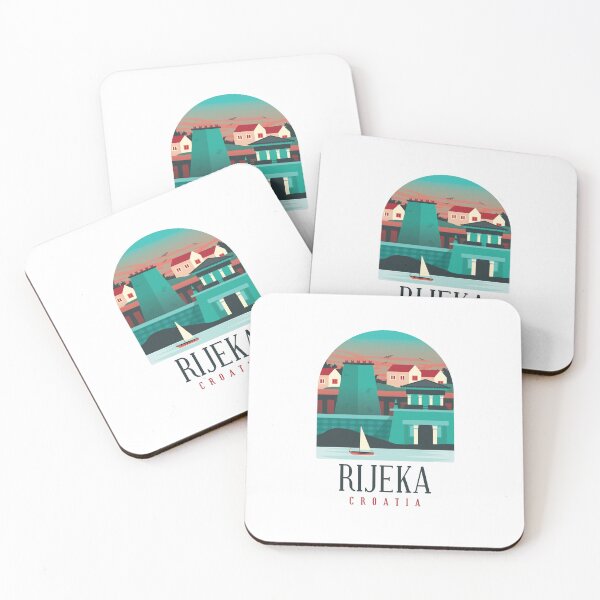 Item preview, RIJEKA CROATIA Skyline Shirt Design Gift present birthday christmas designed and sold by Timcito.