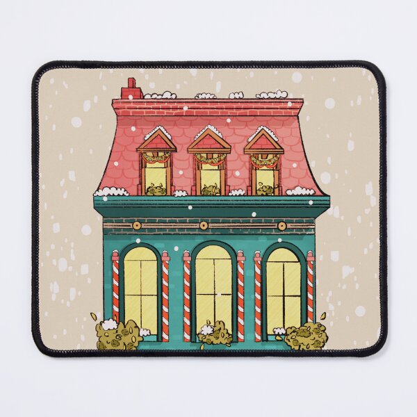 Item preview, Christmas cozy winter house  designed and sold by Lovelypostcard.