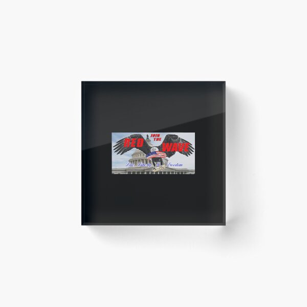 Join The Red Wave Acrylic Block