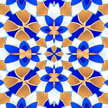 Artwork thumbnail, Abstract Flower Pattern by Patternflower