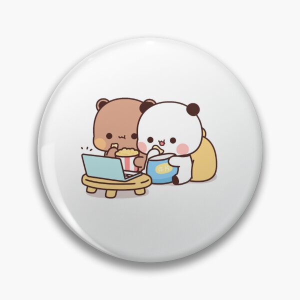Item preview, Bear Panda Watching Movies designed and sold by bearpandaoff.