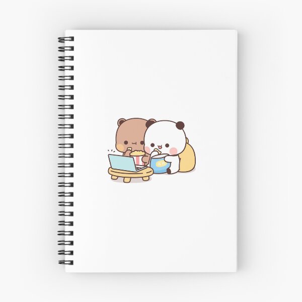 Item preview, Bear Panda Watching Movies designed and sold by bearpandaoff.