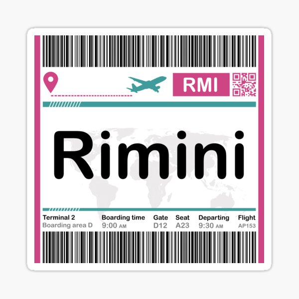 Item preview, Rimini - Italy - Mini Boarding Pass designed and sold by oclatikaz.