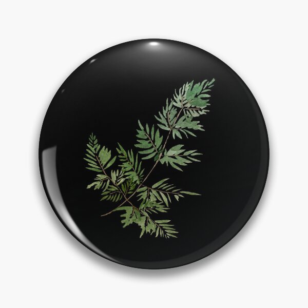 Item preview, Leave green branch watercolor illustration on black background  designed and sold by Yana Mustafina | Boho Soulful Designs.
