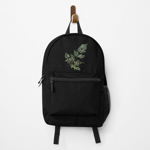 Item preview, Leave green branch watercolor illustration on black background  designed and sold by Yana Mustafina | Boho Soulful Designs.