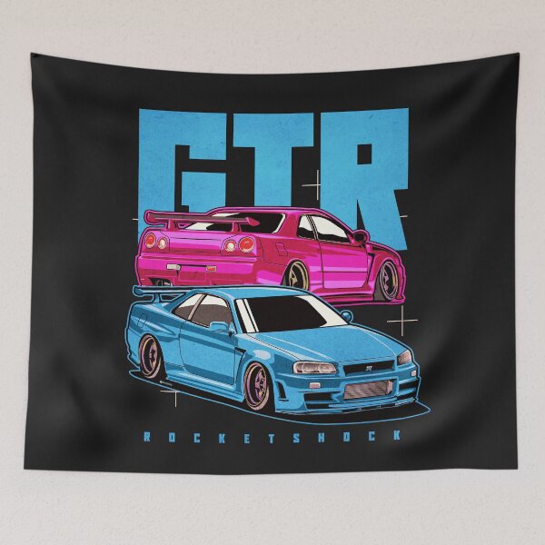 Item preview, skyline r34 gtr jdm designed and sold by Rocket Shock.