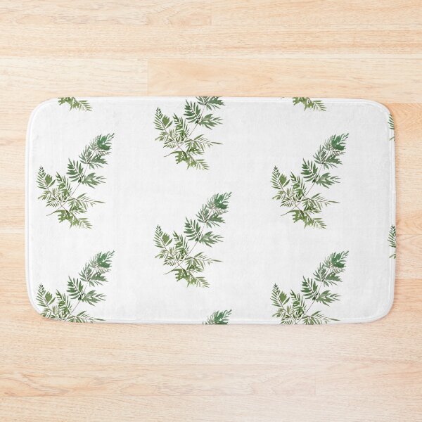 Item preview, Leave green branch seamless pattern watercolor illustration designed and sold by Yana Mustafina | Boho Soulful Designs.