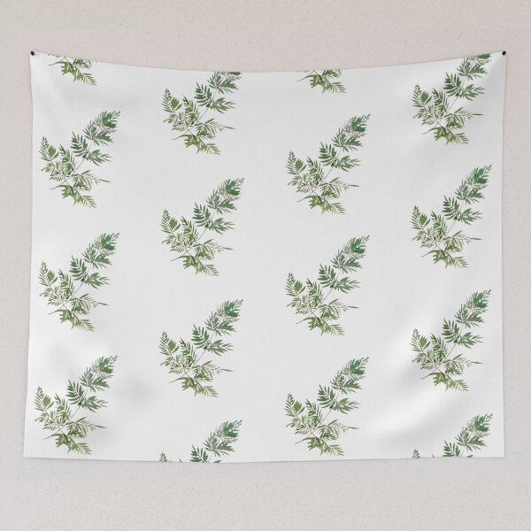 Item preview, Leave green branch seamless pattern watercolor illustration designed and sold by Yana Mustafina | Boho Soulful Designs.