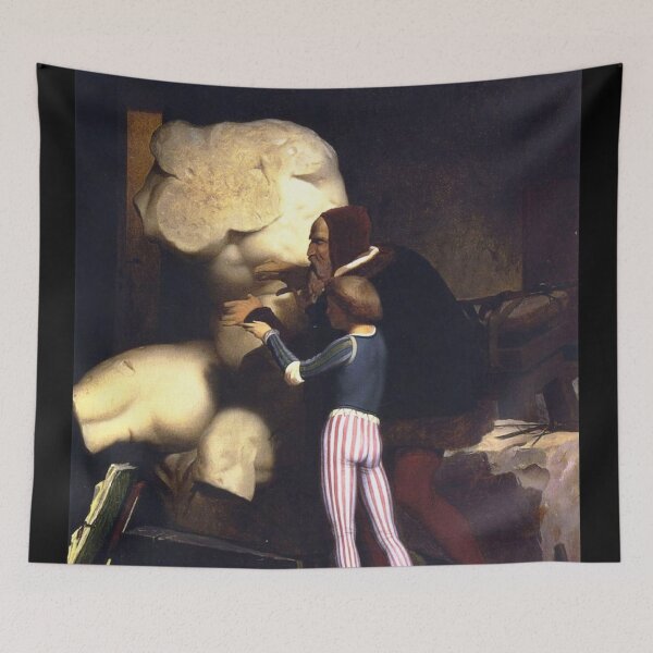 Item preview, Michelangelo being Shown the Belvedere Torso, 1849 - Jean-Léon Gérôme (French, 1824–1904)  designed and sold by Vintage Designs +.