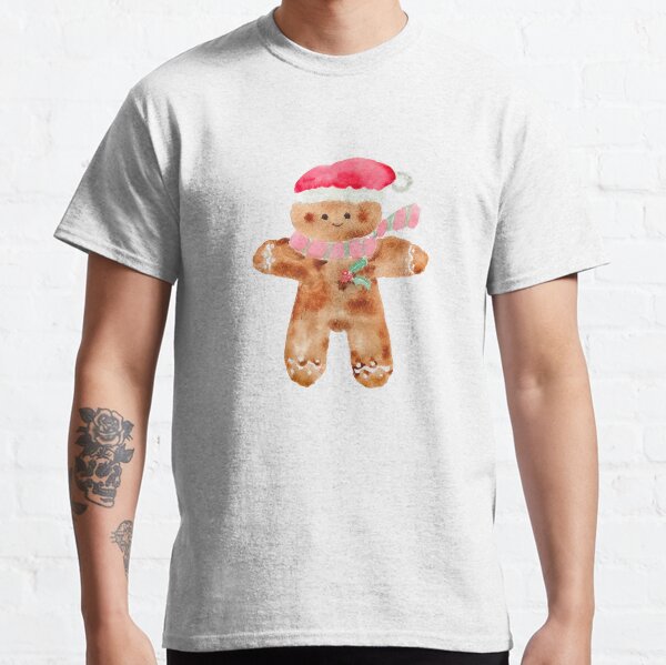 Item preview, ginger bread man watercolour painting  designed and sold by ColorandColor.