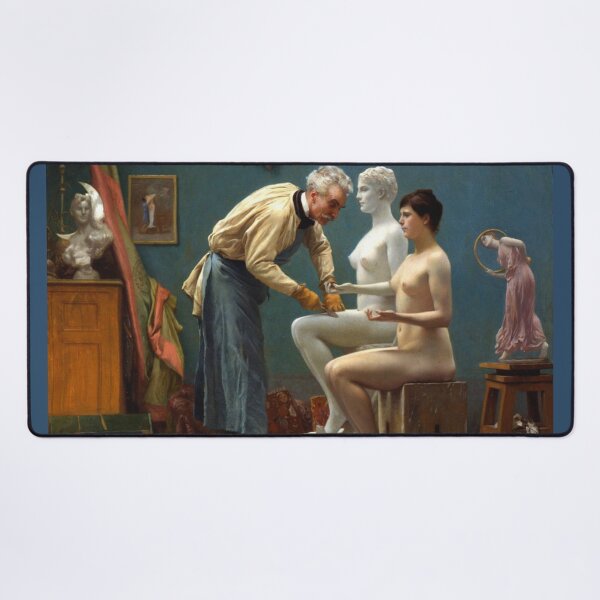 Item preview, Working in Marble, The Artist Sculpting Tanagra, 1890 - Jean-Leon Gerome designed and sold by Vintage Designs +.