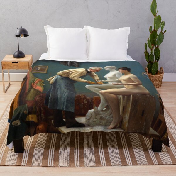 Item preview, Working in Marble, The Artist Sculpting Tanagra, 1890 - Jean-Leon Gerome designed and sold by Vintage Designs +.