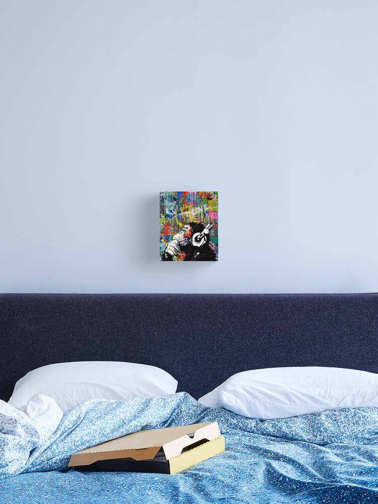 Monkey Thinker - Banksy Urban Contemporary Colorful Street Monkey Thinker - Banksy Urban Contemporary Colorful Street