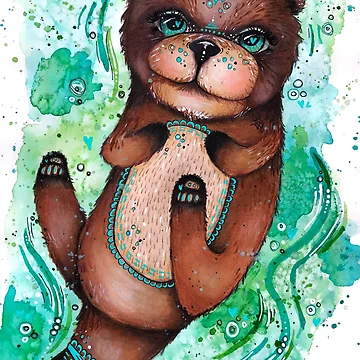 Artwork thumbnail, Otter Friend  by RuffledAndPunk