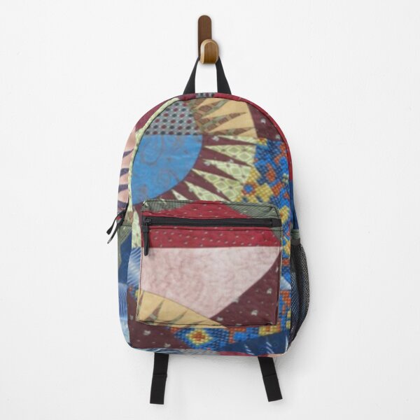 Item preview, The name of the patchwork composition is "Many-faced sun" square grid of cells form a picture of the sun from different shades designed and sold by ErisMerch.