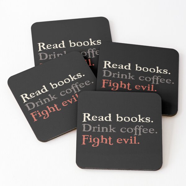 Item preview, Read Books Drink Coffee Fight Evil Fiction Book Reading Lover Funny Gift designed and sold by alenaz.