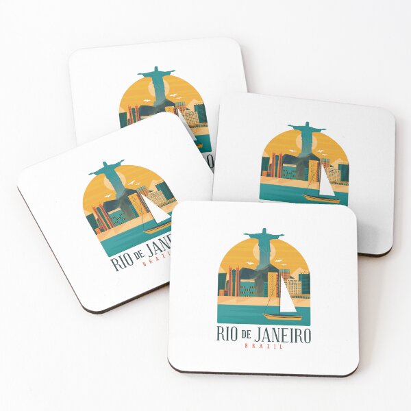 Item preview, RIO DE JANEIRO T-SHIRT Skyline Shirt Design Gift present birthday christmas designed and sold by Timcito.