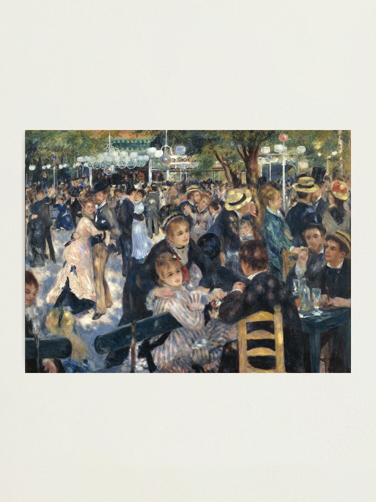 Alternate view of Bal du Moulin de la Galette Oil Painting by Auguste Renoir Photographic Print