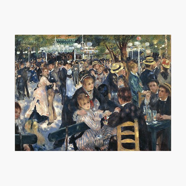 Bal du Moulin de la Galette Oil Painting by Auguste Renoir Photographic Print