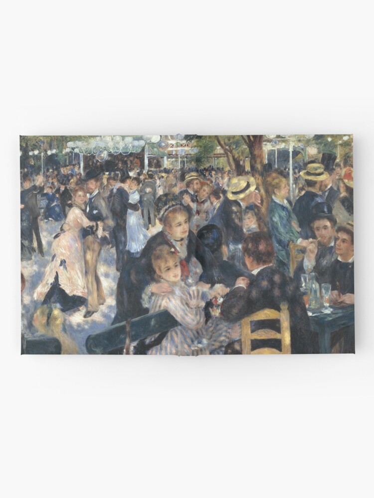Alternate view of Bal du Moulin de la Galette Oil Painting by Auguste Renoir Hardcover Journal