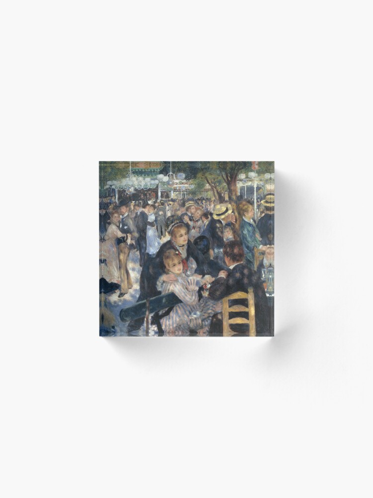 Alternate view of Bal du Moulin de la Galette Oil Painting by Auguste Renoir Acrylic Block