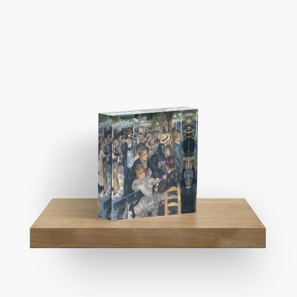 Bal du Moulin de la Galette Oil Painting by Auguste Renoir Acrylic Block
