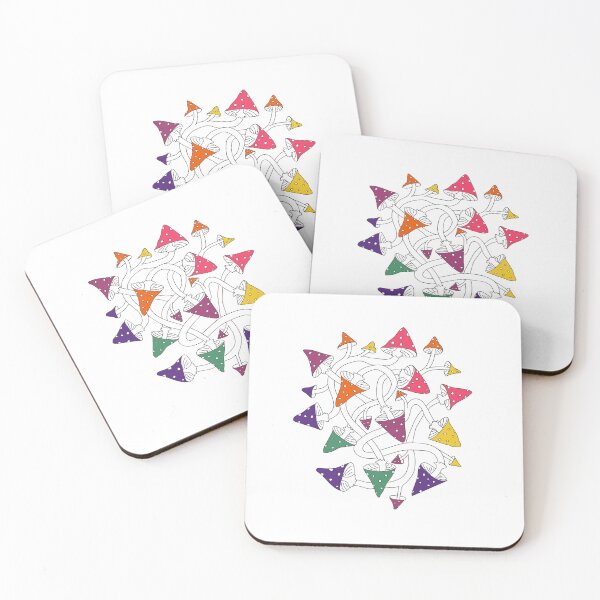 Item preview, Rainbow fly agarics designed and sold by Capictures.
