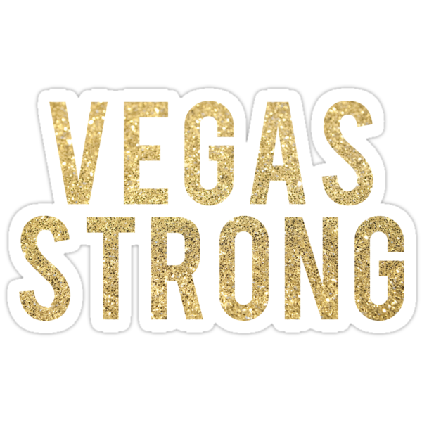 &quot;Las Vegas Strong&quot; Stickers by crystalgreeen | Redbubble