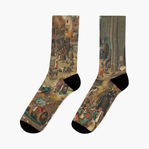 Item preview,  The Battle Between Carnival and Lent 1559 - Pieter Bruegel the Elder designed and sold by Vintage Designs +.