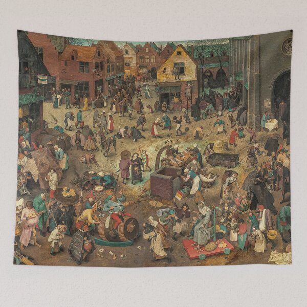 Item preview,  The Battle Between Carnival and Lent 1559 - Pieter Bruegel the Elder designed and sold by Vintage Designs +.