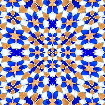 Artwork thumbnail, Abstract Flower Pattern by Patternflower