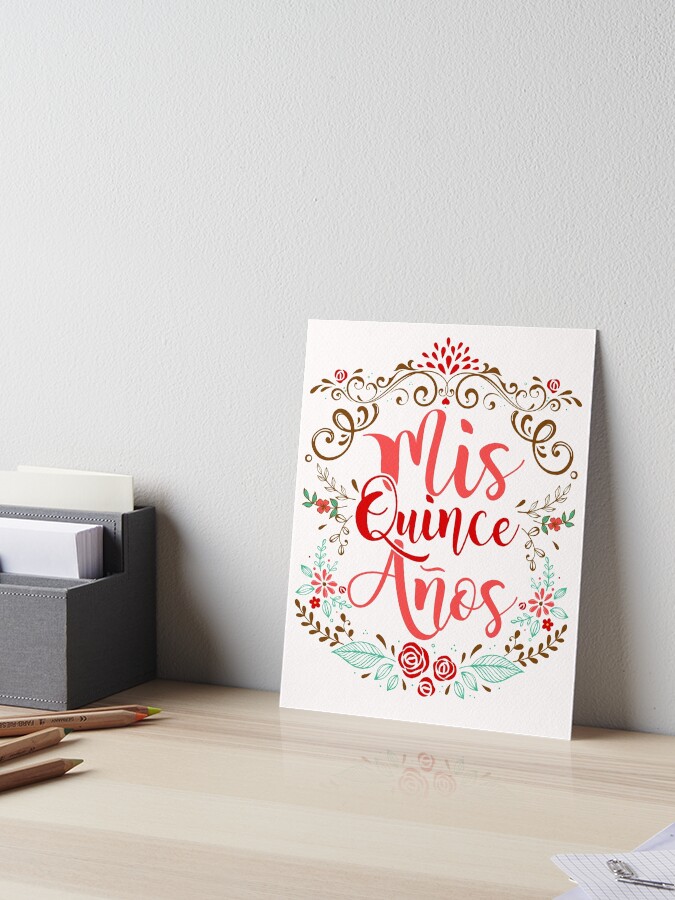 mis-quince-anos-quinceanera-birthday-art-board-print-for-sale-by-jaygo-redbubble for Free Printable Quinceanera Birthday Cards Mis Quince Anos Quinceanera Birthday