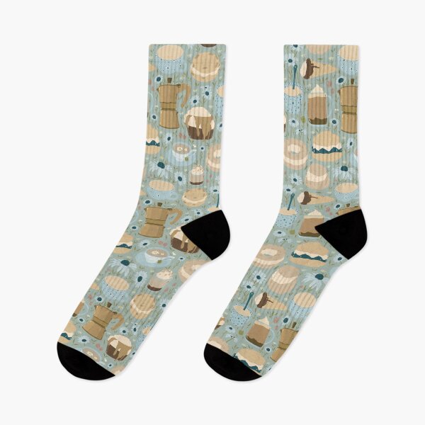 Item preview, Pastry and Coffee Dusty Blue designed and sold by OranelloDesigns.