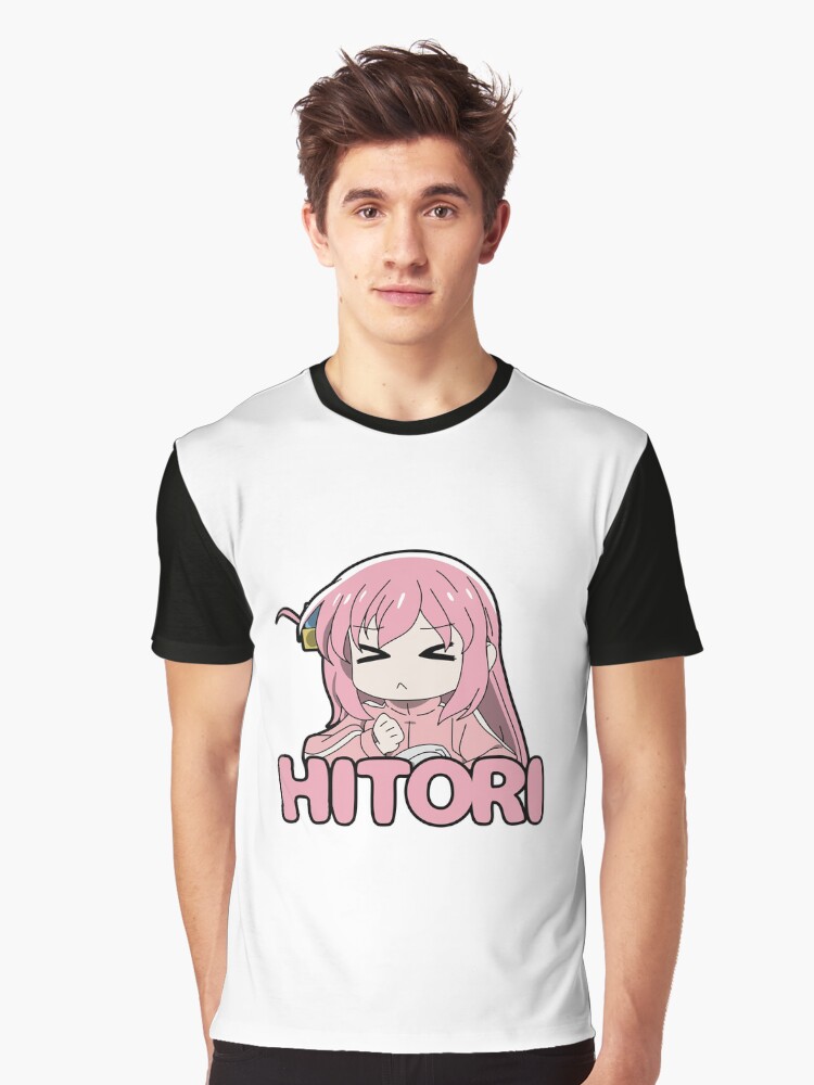 Aperçu 1 sur 5. T-shirt graphique avec l'œuvre Simple mignon Hitori gotou créée et vendue par Semzig.