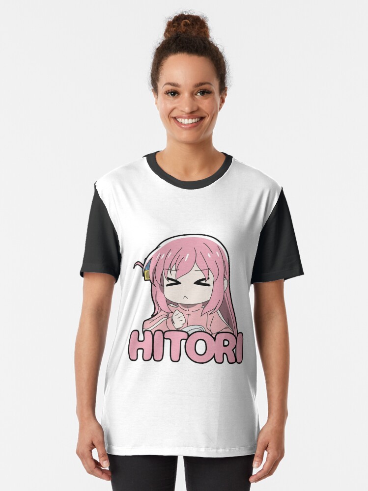 Aperçu 2 sur 5. T-shirt graphique avec l'œuvre Simple mignon Hitori gotou créée et vendue par Semzig.