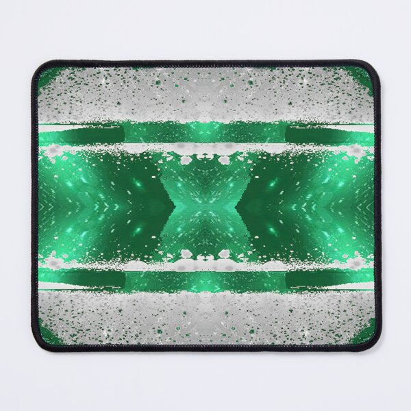 Item preview, Abstract silver and green print designed and sold by tetibright.