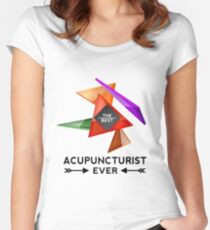 ACUPUNCTURIST - NICE DESIGN FOR YOU Women's Fitted Scoop T-Shirt