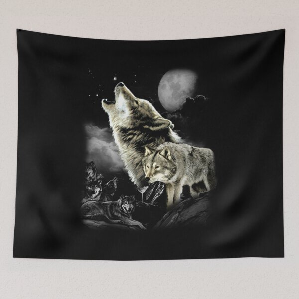 Item preview, Wolves Howling in Moonlight designed and sold by KA DESIGNS.