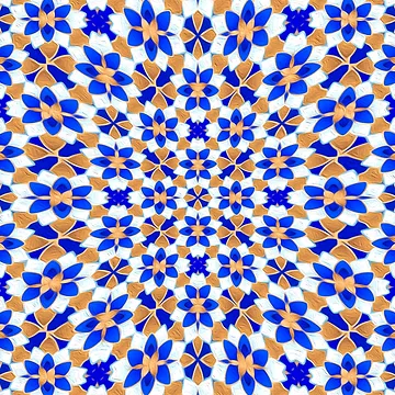 Artwork thumbnail, Abstract Flower Pattern by Patternflower
