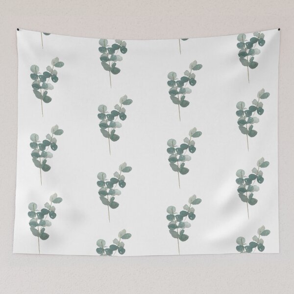 Item preview, Eucalyptus seamless pattern watercolor illustration designed and sold by Yana Mustafina | Boho Soulful Designs.
