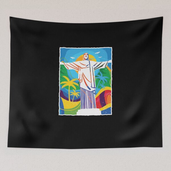 Item preview, RIO DE JANEIRO T-SHIRT COLORFUL Skyline Shirt Design Gift present birthday christmas designed and sold by Timcito.